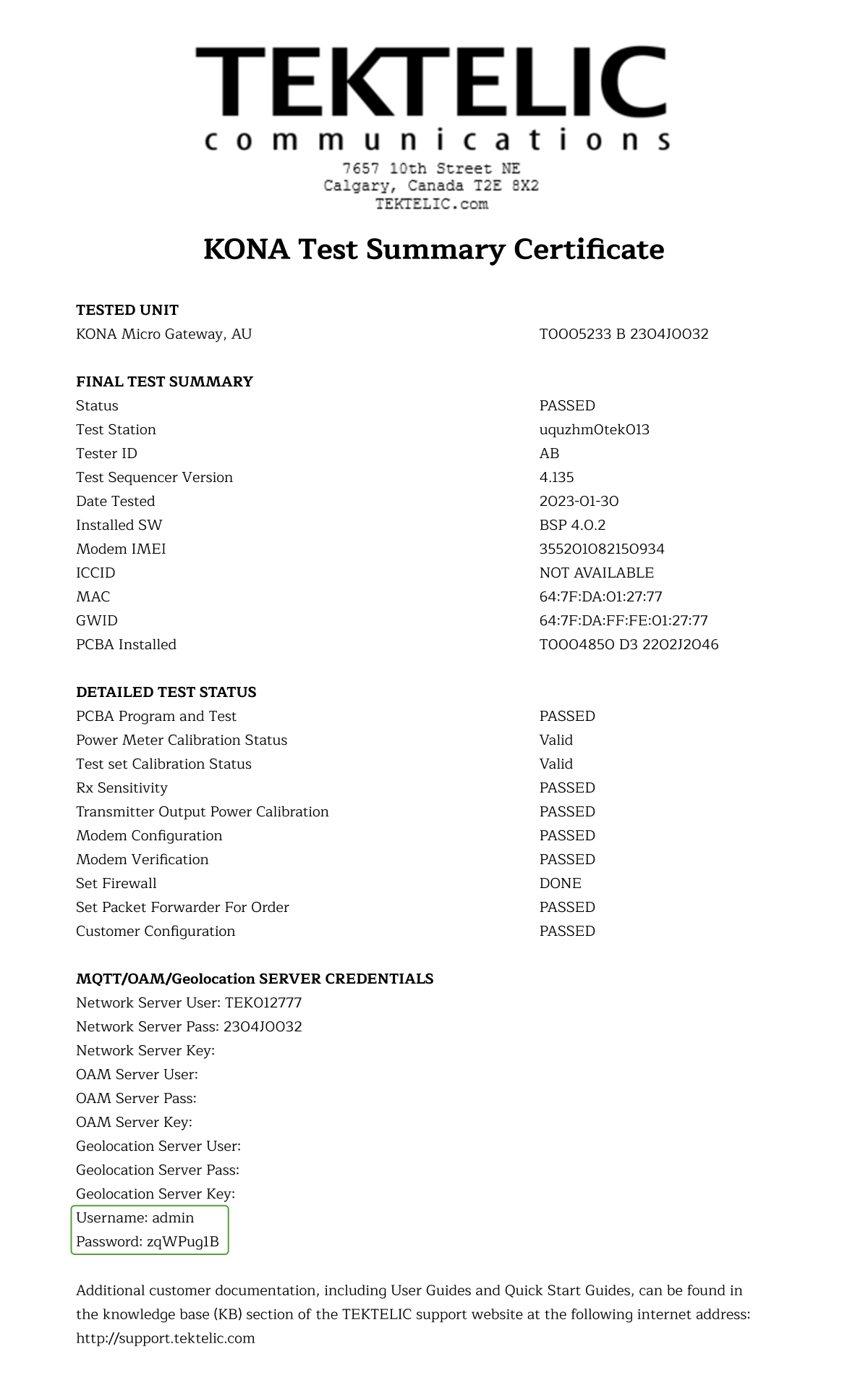 Gateway Configuration 1