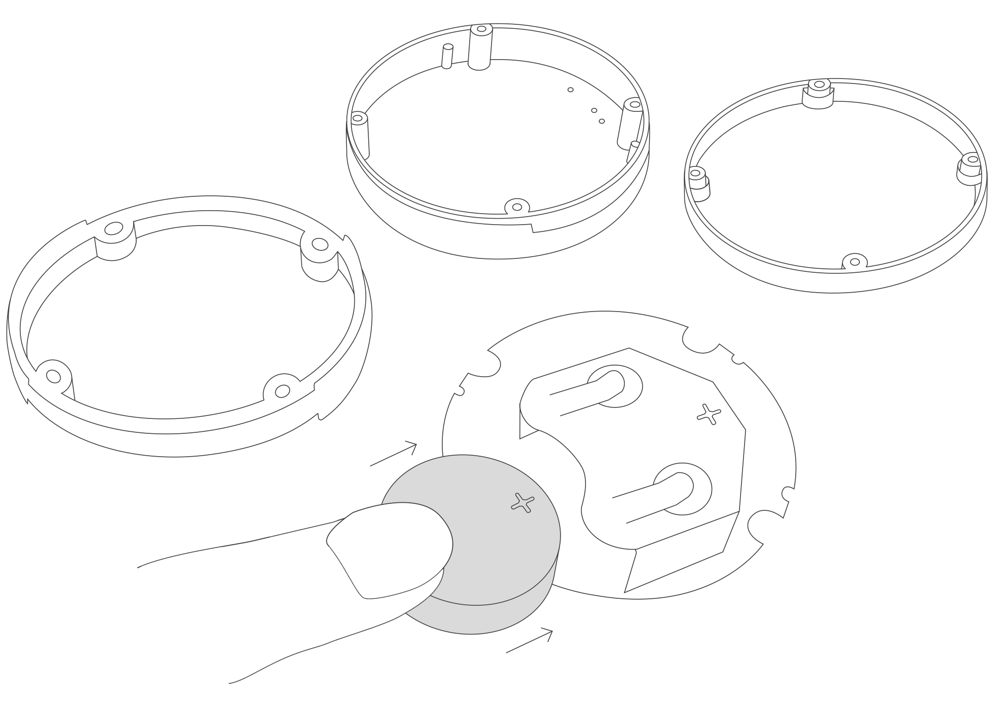 Device battery assembling instructions