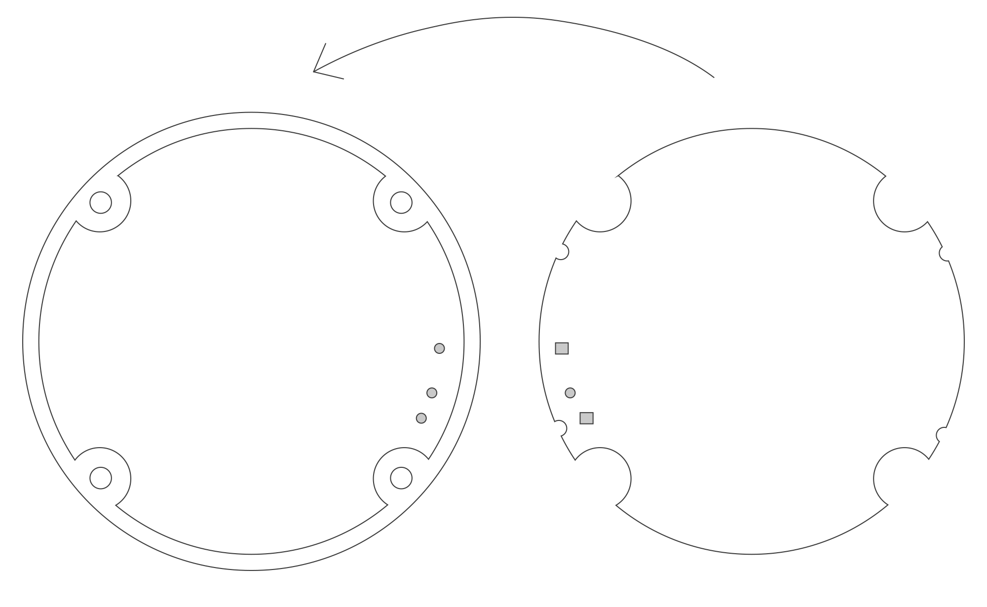  Matching the PCB to the enclosure instructions.
