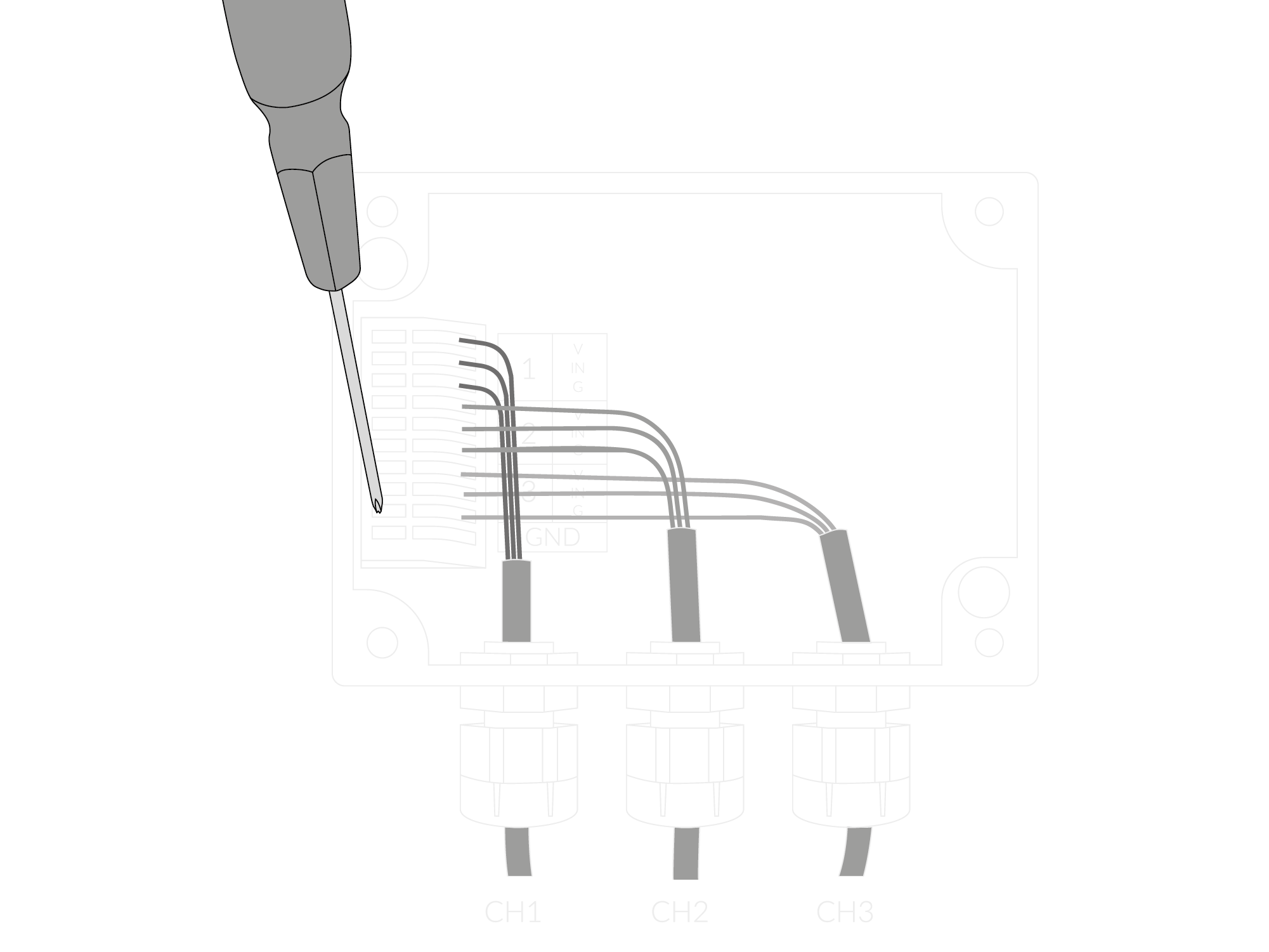 Connecting input cable instructions
