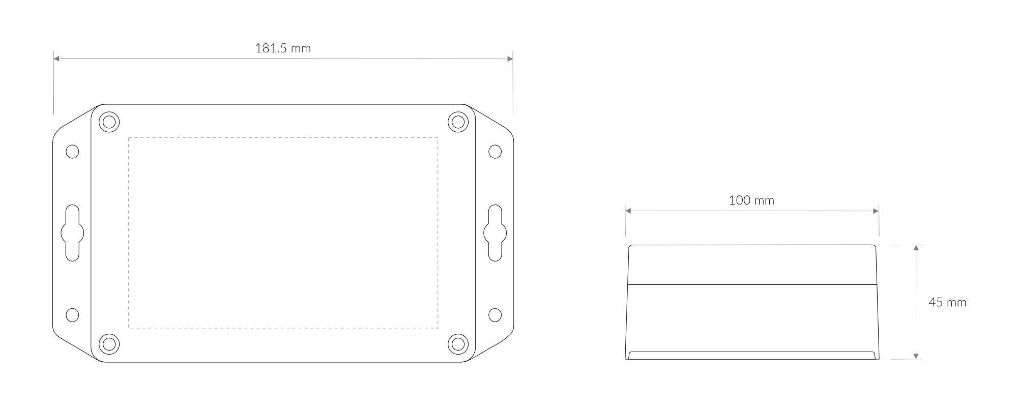 Dimensions of the device