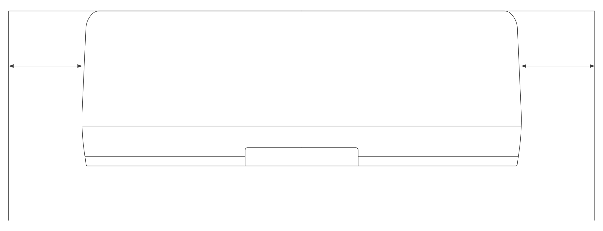 Instruction for horizontal mounting of the device