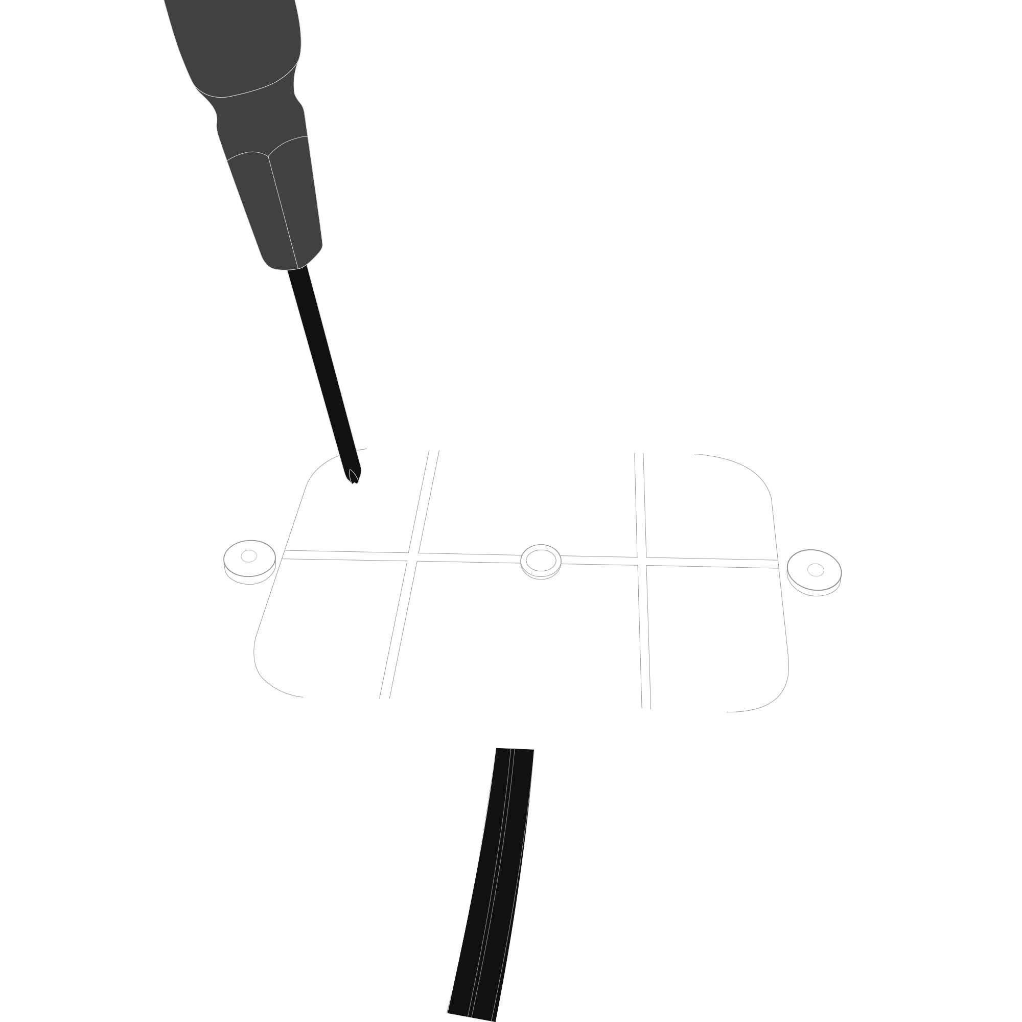 Back view of the device