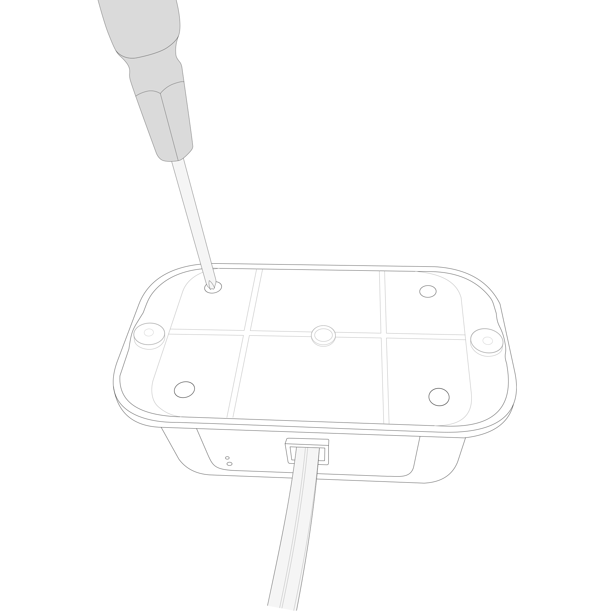 Back view of the device