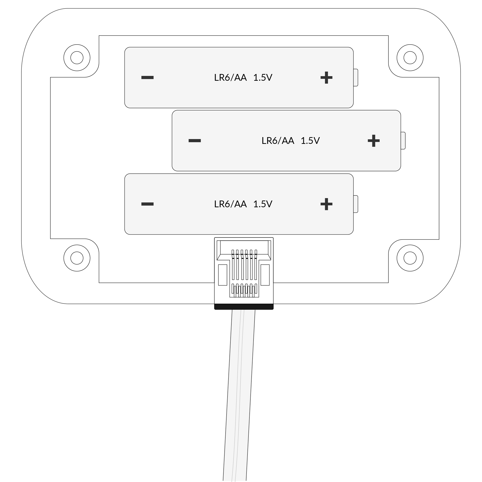 Battery placement instructions