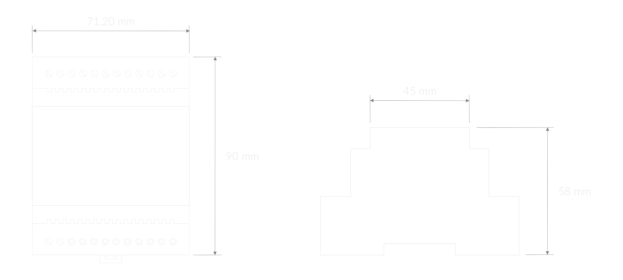 Dimensions of the device