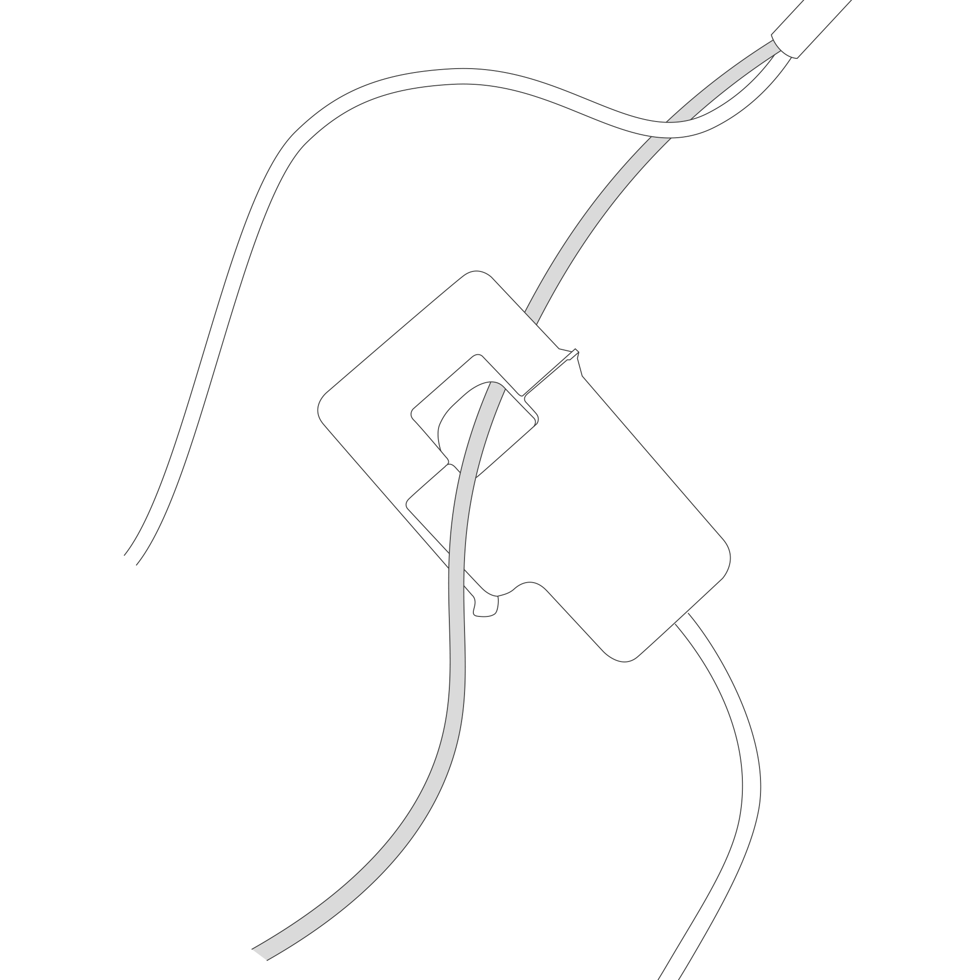 Instruction on how to fasten the current clamps around the wires