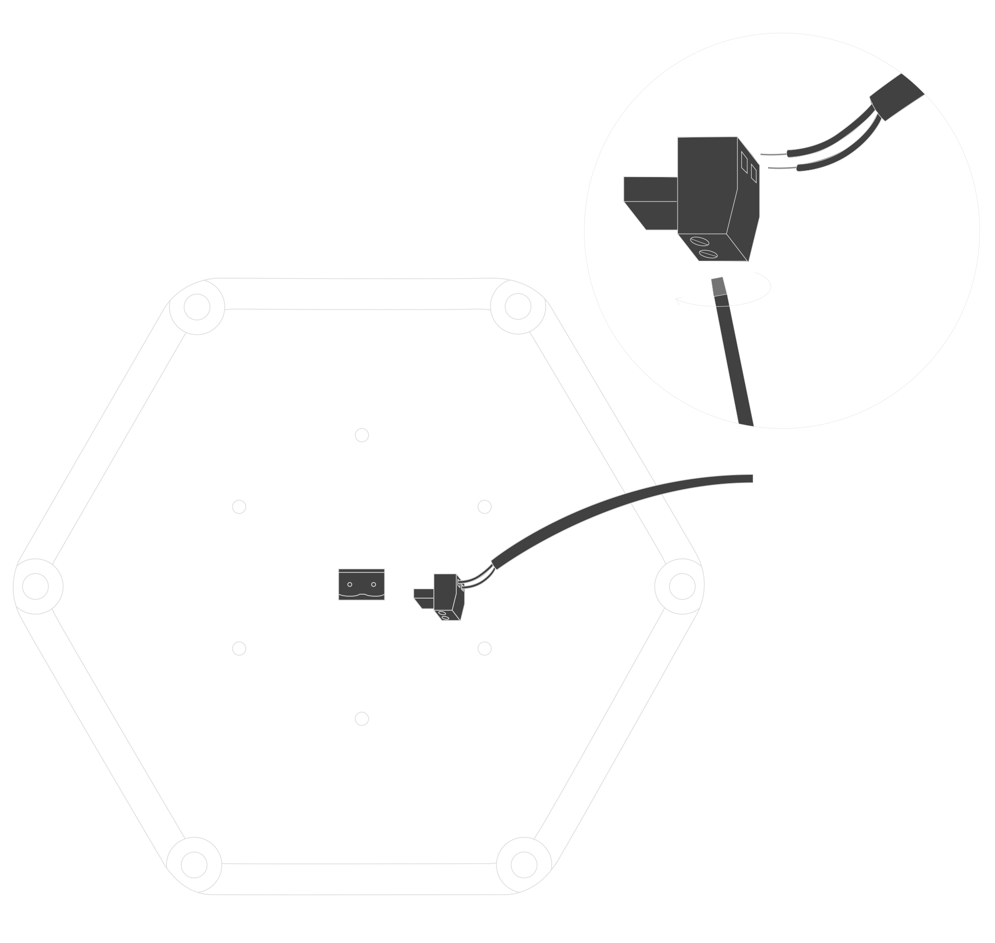 Connecting the power supply to the device