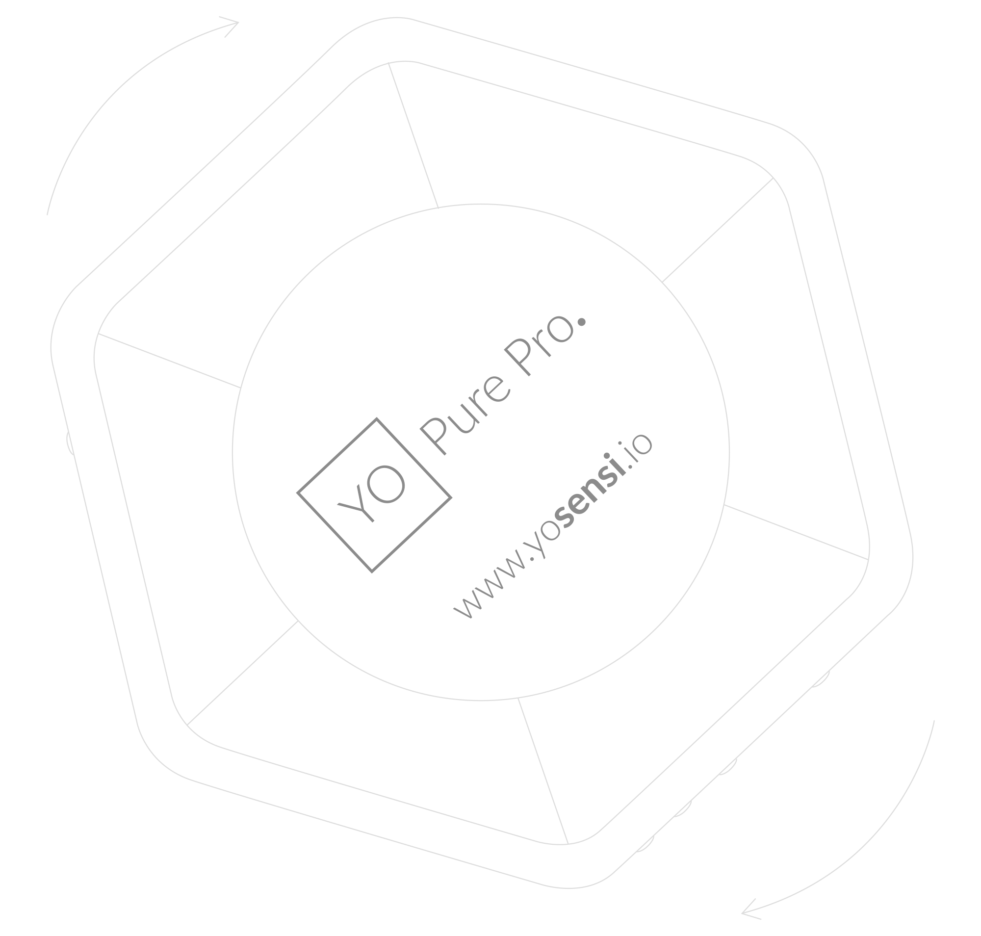 Turn the device clockwise after inserting it into the bracket for wall mounting
