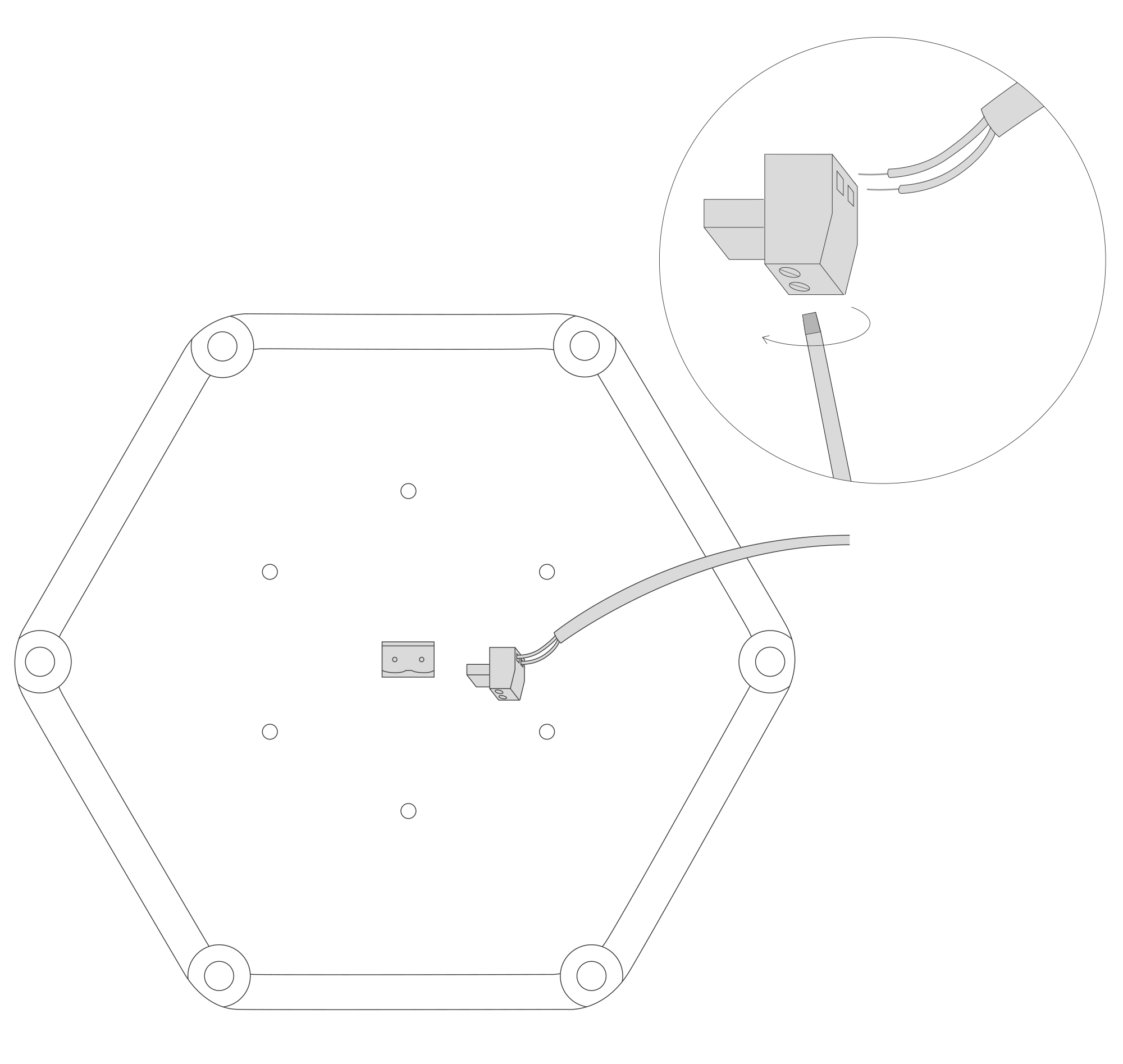 Connecting the power supply to the device