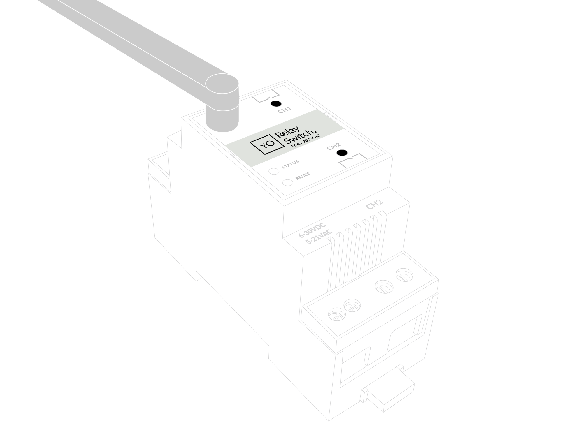 Connect the inputs to the individual channels of the device