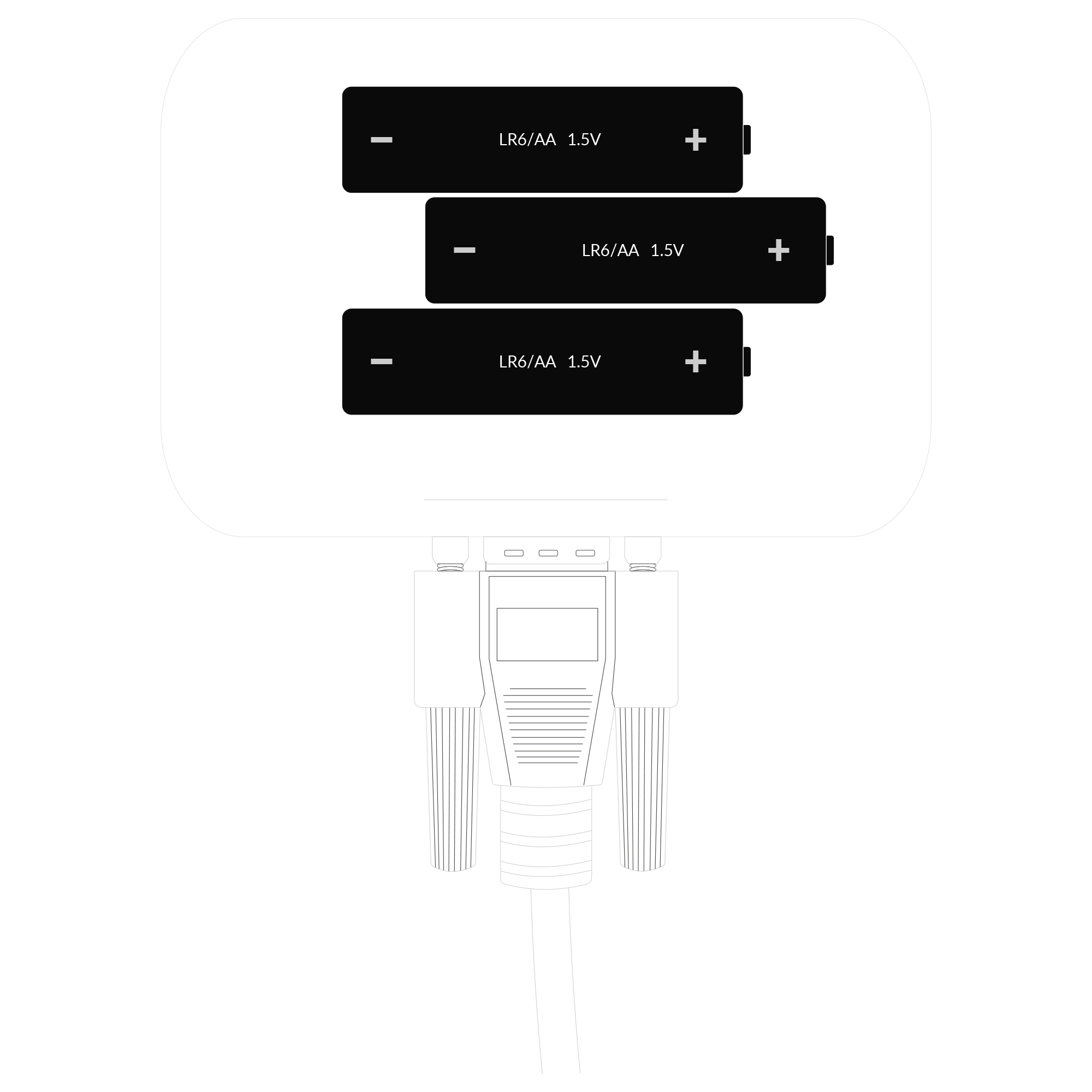 Battery placement instructions