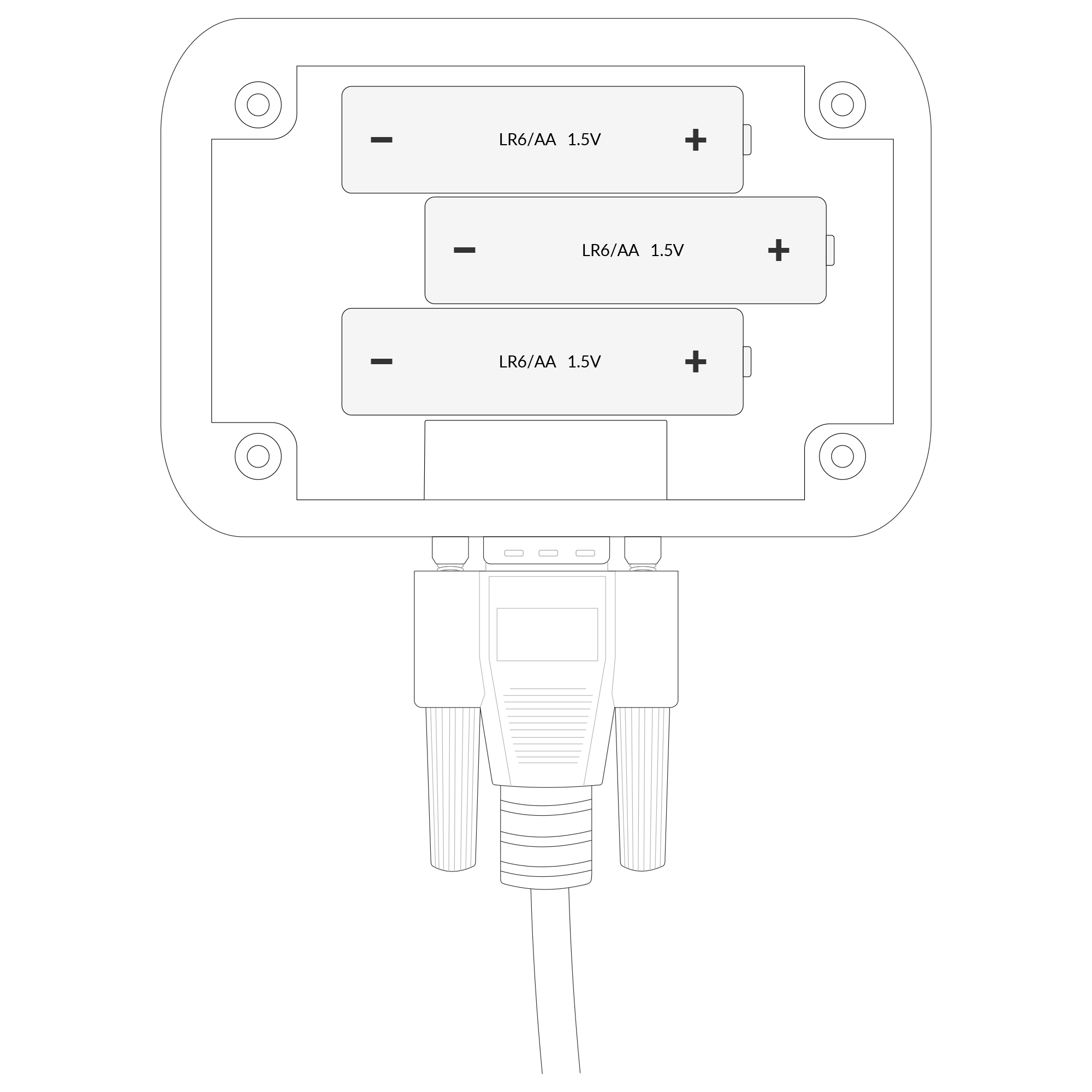 Battery placement instructions